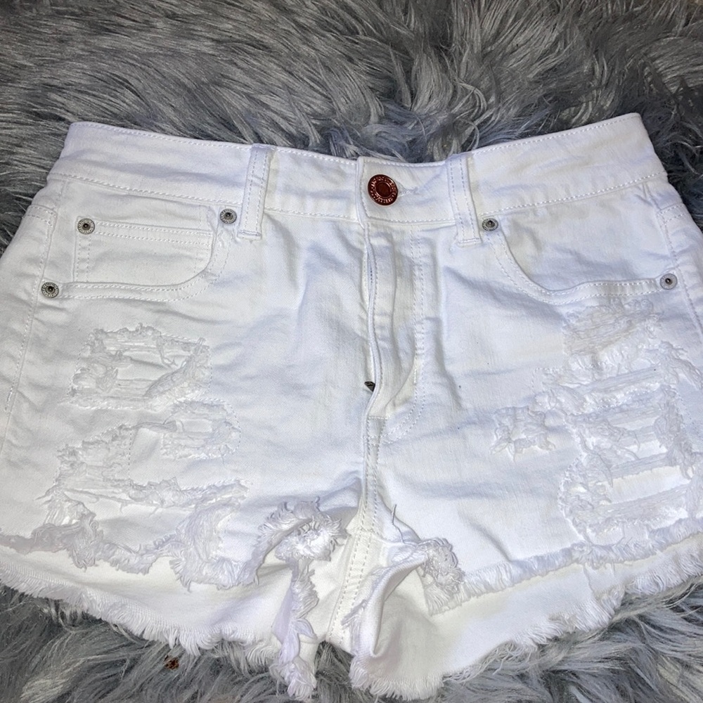 American eagle jean shorts high waisted